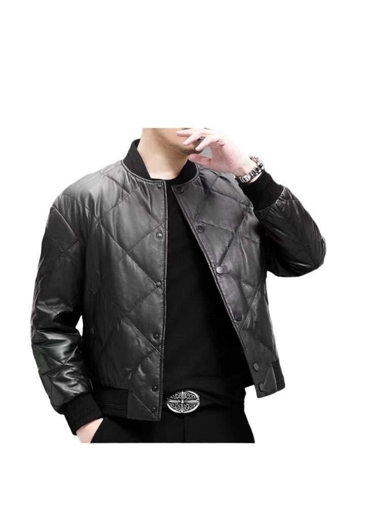 Generic - Top leather (M12) mens Smooth Lamb Leather Jacket - Image 1