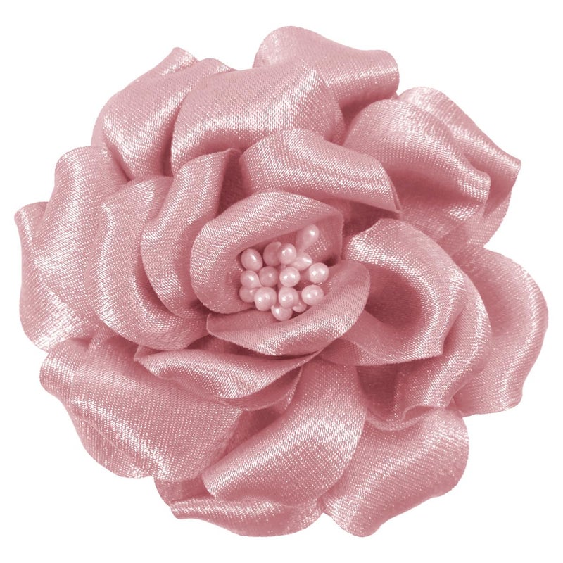 Merdia Camellia Flower Brooches and Pins for Women | Hat Pins Flower Pins | Fashion Floral Brooch Pins | Pink - Image 1