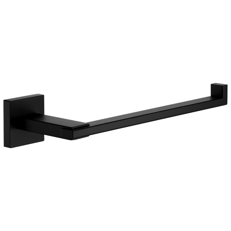 KOKOSIRI Towel Bar Matte Black Bathroom Hardware Towel Rails Wall Mounted Hand Towel Ring for Kitchen Toilet Cabinet Stainless Steel B3006BK