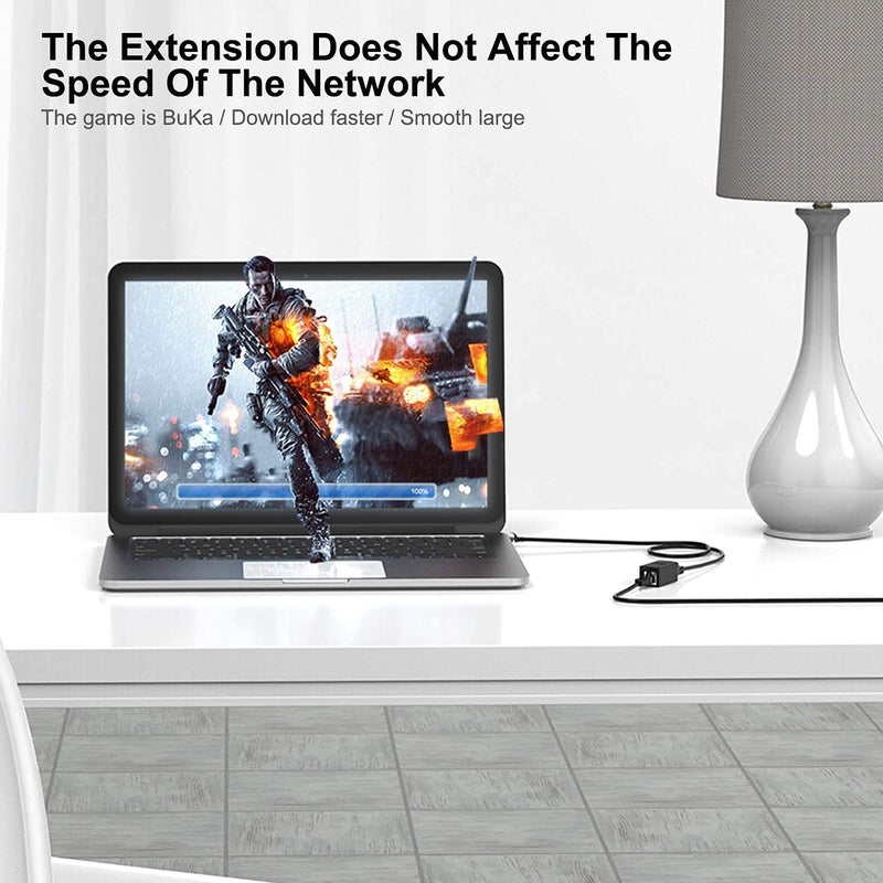 COOLCOLD (3-Pack) RJ45 Ethernet Coupler Cat7, Cat6 Cat5e LAN Coupler Ethernet Extender Adapter Extension Jointer Extending The Ethernet Cables Female to Female Connector - Black - Image 4