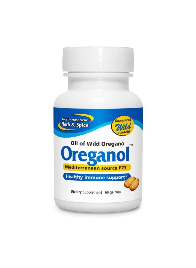 NORTH AMERICAN HERB & SPICE Oreganol P73-60 Softgels, 2 Pack - Immune System Support - Unprocessed, Vegan Friendly Wild Oregano - Mediterranean Source - Non-GMO - 120 Total Servings - Image 1