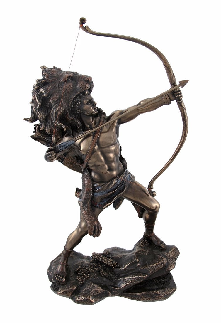 Top Collection Hercules Shooting Arrow Statue Sculpture Greek Myth - Image 1