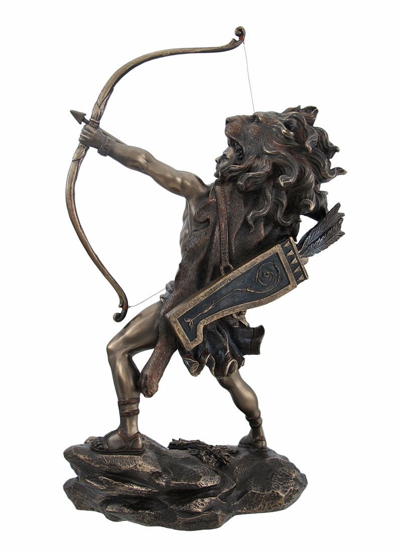 Top Collection Hercules Shooting Arrow Statue Sculpture Greek Myth - Image 3