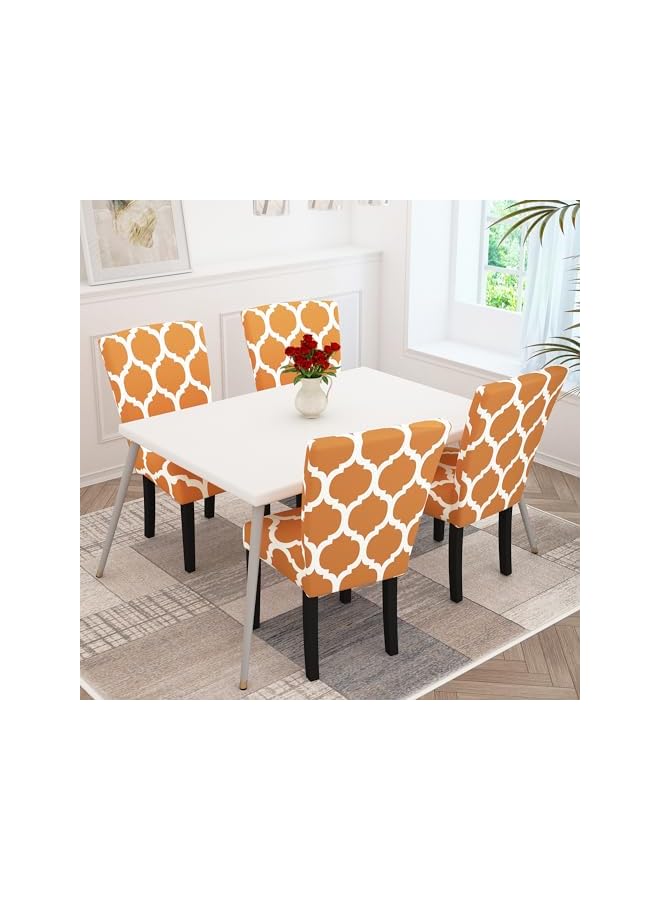 Green Tiger Elastic Chair Cover, Stretch Removable Washable Chair Cover, Protector Seat Slipcover (Beige), Pack of 2 - Image 4