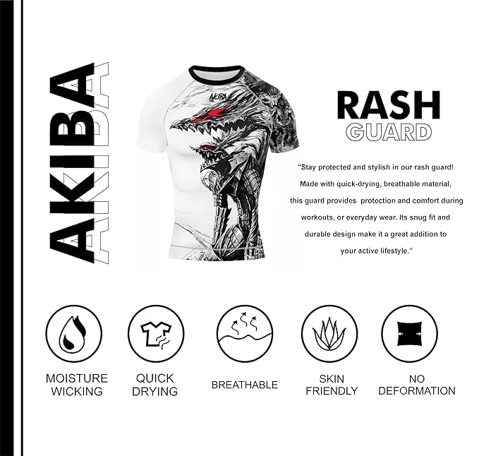 AKIBA Full Sleeve Crew Neck Design Compression Rash Guard for Men (Black, 36) | Performance Fit Athletic Shirt for MMA, BJJ, Gym, Running, Cycling | Moisture-Wicking, Durable Fabric, Plain Hem - Image 4