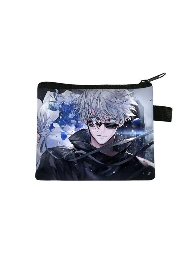 New Gojo Satoru Children's Coin Purse Mini Zipper Pouch Large Capacity High-value Storage Card Holder
