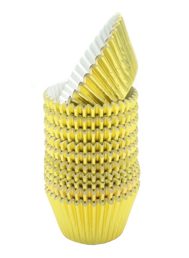 Mombake Standard Gold Foil Cupcake Liners Muffin Baking Cups for Party and More, 200-Count - Image 4