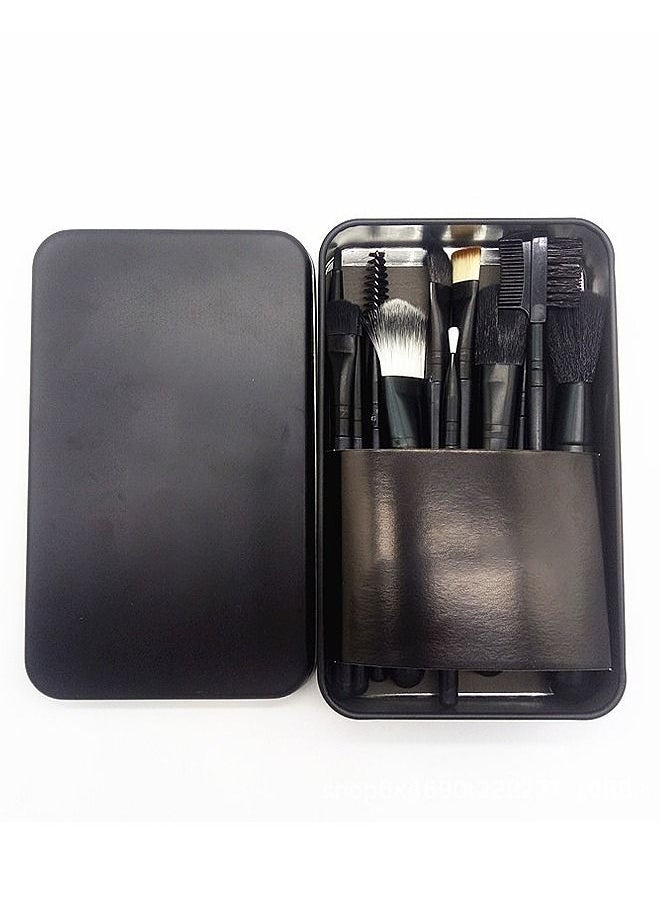 Mac Tools - 12-Piece Professional Makeup Brushes Set Foundation Powder Concealers Face Eye Shadows Makeup Brush Tool Kit with Case - Image 1