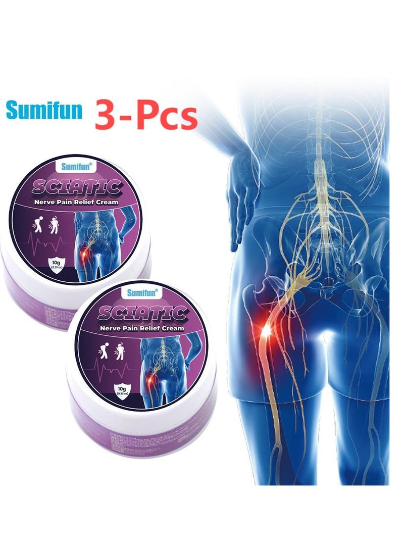 سوميفون كريم لتخفيف آلام العصب الوركي، 3 قطع، 10 جرام، تسكين فعال لآلام العصب الوركي، يهدئ من الانزعاج الناتج عن الجلوس لفترات طويلة - Image 1