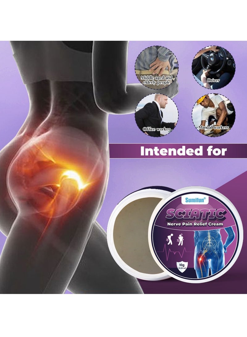سوميفون كريم لتخفيف آلام العصب الوركي، 3 قطع، 10 جرام، تسكين فعال لآلام العصب الوركي، يهدئ من الانزعاج الناتج عن الجلوس لفترات طويلة - Image 3