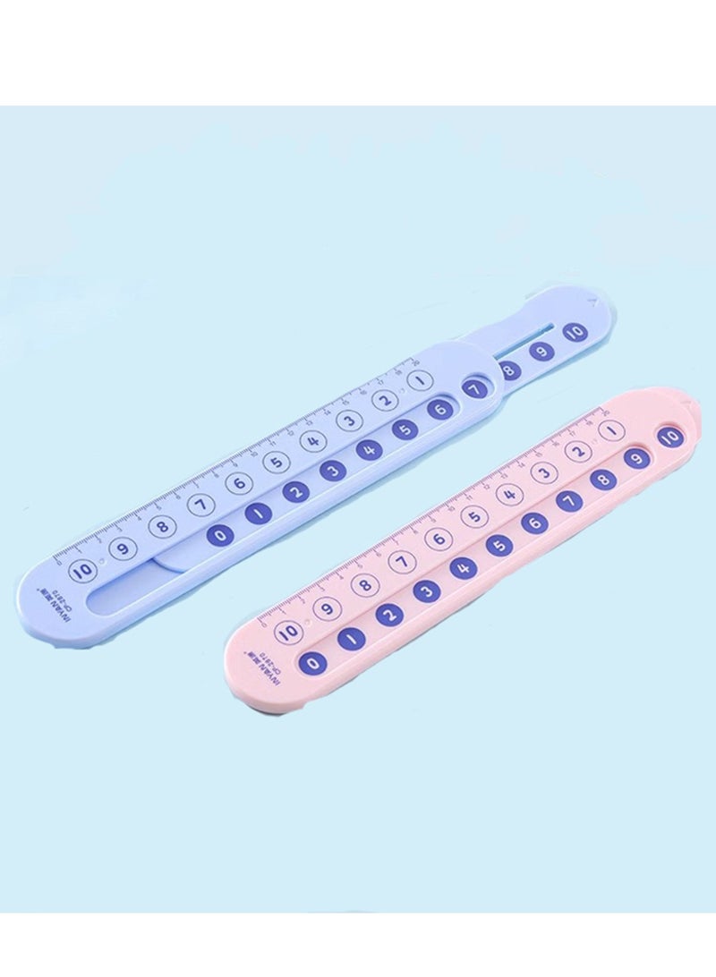 Interactive Math Exercise Ruler Set Addition  Subtraction Learning Rulers Kid's Math Decomposition Ruler Kit(blue) - Image 5