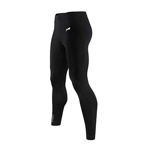 JUST RIDER Men's Sports Running Set Compression Shirt + Pants Skin-Tight Long Sleeves Quick Dry Fitness Tracksuit Gym Yoga Suits (Black, 2XL) - Image 4