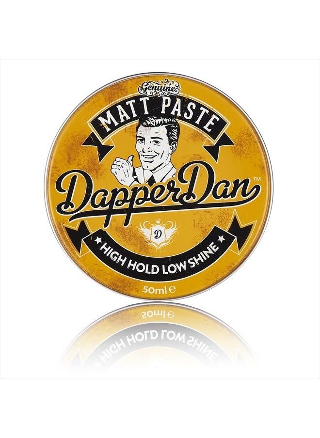 Dapper Dan Matt Paste, Texurised Styling Paste,For A Versatile Strong Flexible Hold, Hair Styling Product For Men, 2 x 100 ml  - Image 1