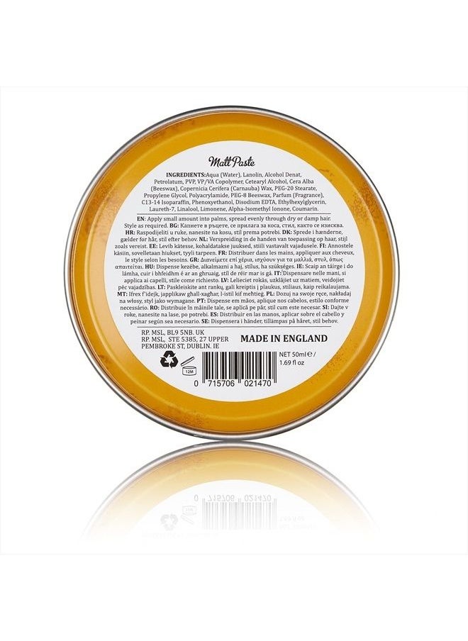Dapper Dan Matt Paste, Texurised Styling Paste,For A Versatile Strong Flexible Hold, Hair Styling Product For Men, 2 x 100 ml  - Image 2