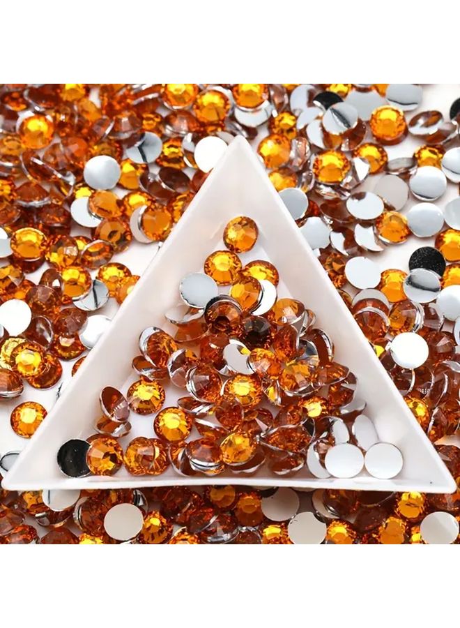 Orange Resin Flat Diamonds 2mm 5000pcs for Nail Art Clothing DIY Crafts - Image 5