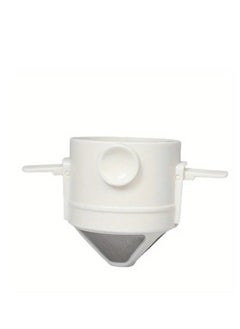 Steel Cone Filter Paperless Coffee Dripper with Collapsible Holders for Home, Office, Travel, Camping 1-2 Cup