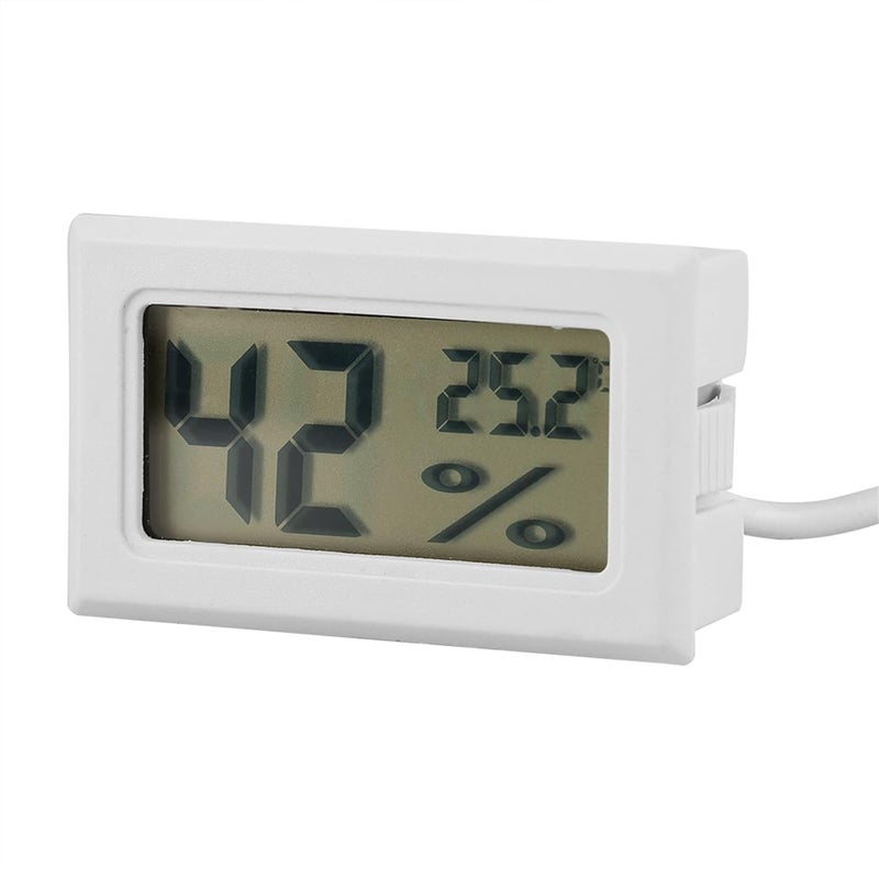 تصميم عصري لكل منتج مقياس عرض درجة الحرارة والرطوبة الرقمي LCD مع مسبار خارجي للزواحف - Image 4
