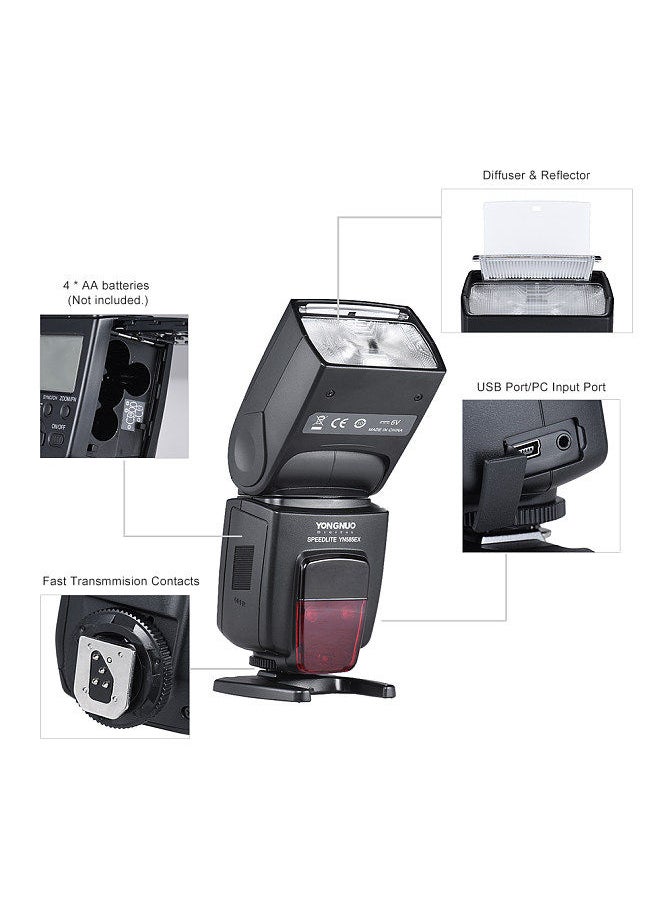 YONGNUO - YONGNUO YN585EX P-TTL Wireless Speedlite Flash Light GN58 HSS 1/12000s SP S1 S2 Slave AF-assist Rear Curtain SYNC LCD Screen for Pentax K-1 K-S1 K-S2 K-3 K-3II K-70 K-50 DSLR Camera - Image 1
