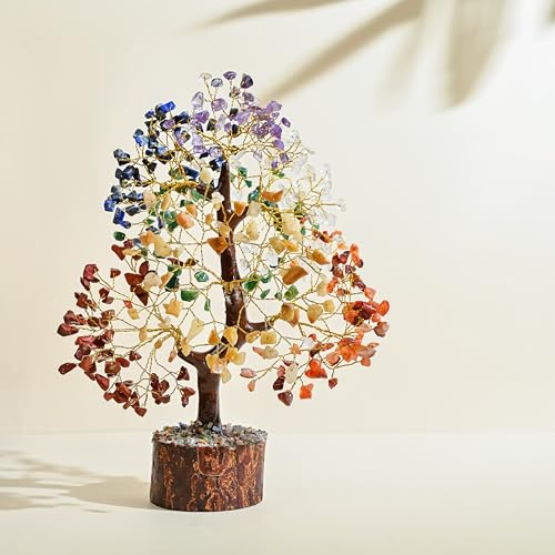 ZAICUS Seven Chakra Gemstone Tree for Chakra Balancing - Home Decor Showpiece - Gift for Women, Sister - Healing Crystal Bonsai for Positive Energy, Feng Shui Good Luck Tree, Spiritual Home Décor Gift - Image 5