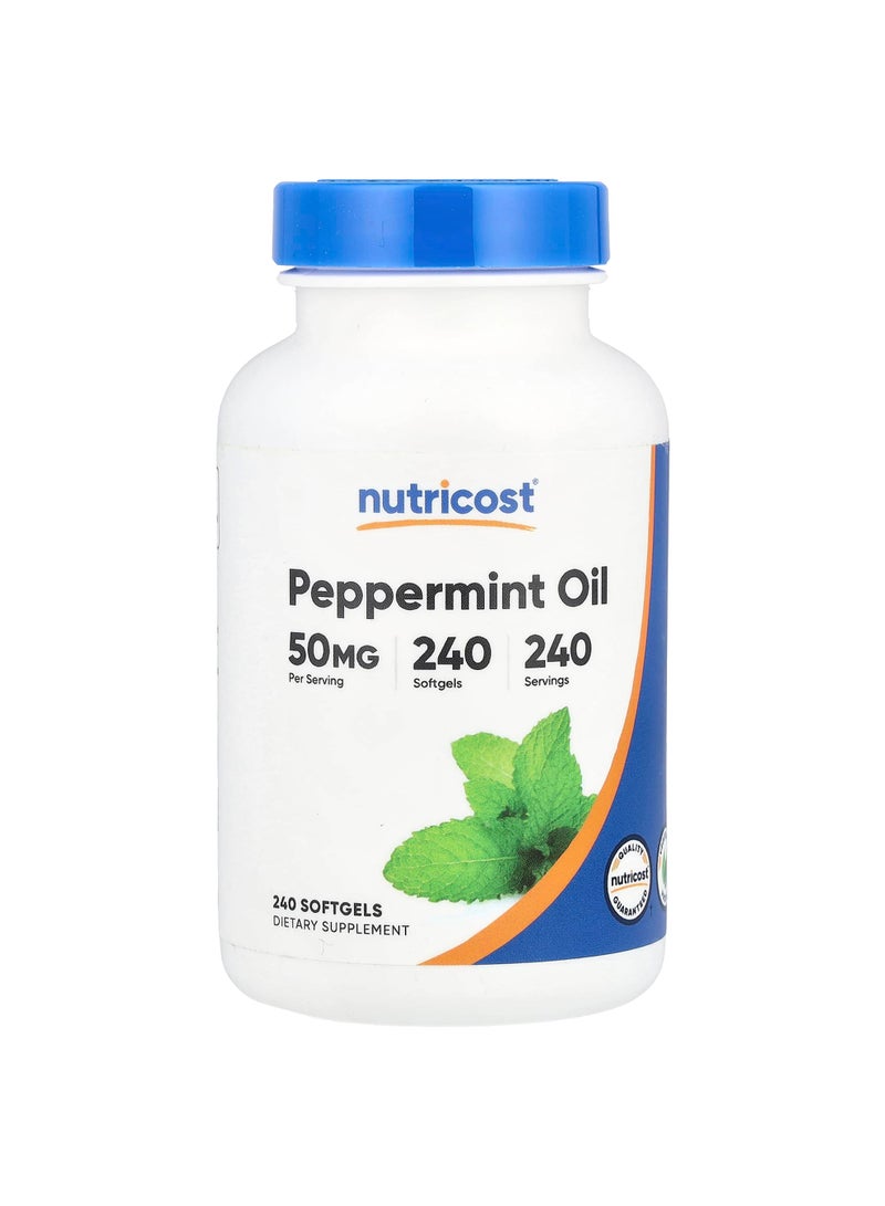 Peppermint Oil, 50 mg, 240 Softgels