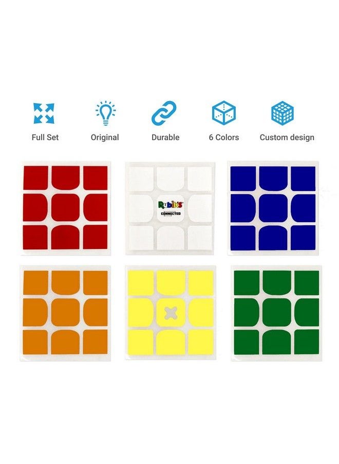 GoCube - Rubik’S Connected Cube Replacement Stickers Replacement Set Of Stickers For Your Rubik’S Connected 3X3 Smart Cube Puzzle - Image 1