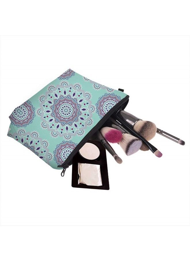 deanfun - Cosmetic Bag for Women, Mandala Flowers Waterproof Makeup Bags Roomy Toiletry Pouch Travel Accessories Gifts (51456) - Image 1