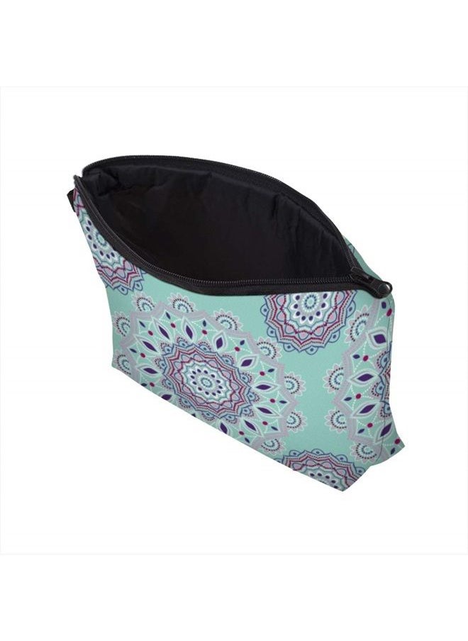 deanfun - Cosmetic Bag for Women, Mandala Flowers Waterproof Makeup Bags Roomy Toiletry Pouch Travel Accessories Gifts (51456) - Image 1