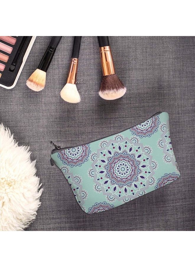 deanfun - Cosmetic Bag for Women, Mandala Flowers Waterproof Makeup Bags Roomy Toiletry Pouch Travel Accessories Gifts (51456) - Image 1