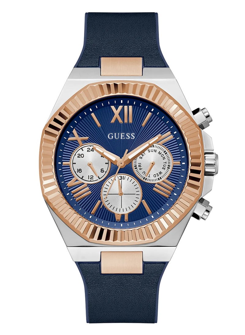 GUESS - Mens Equity Blue Dial Multi-function Watch - GW0791G2 - Image 1