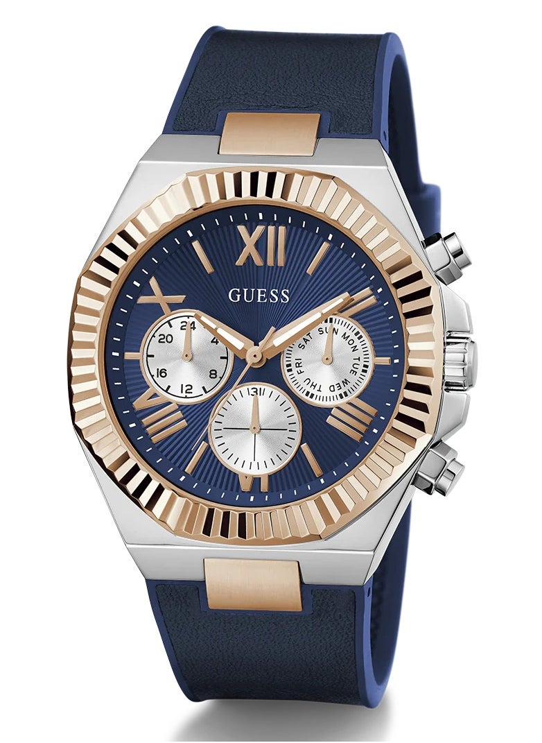 GUESS - Mens Equity Blue Dial Multi-function Watch - GW0791G2 - Image 1