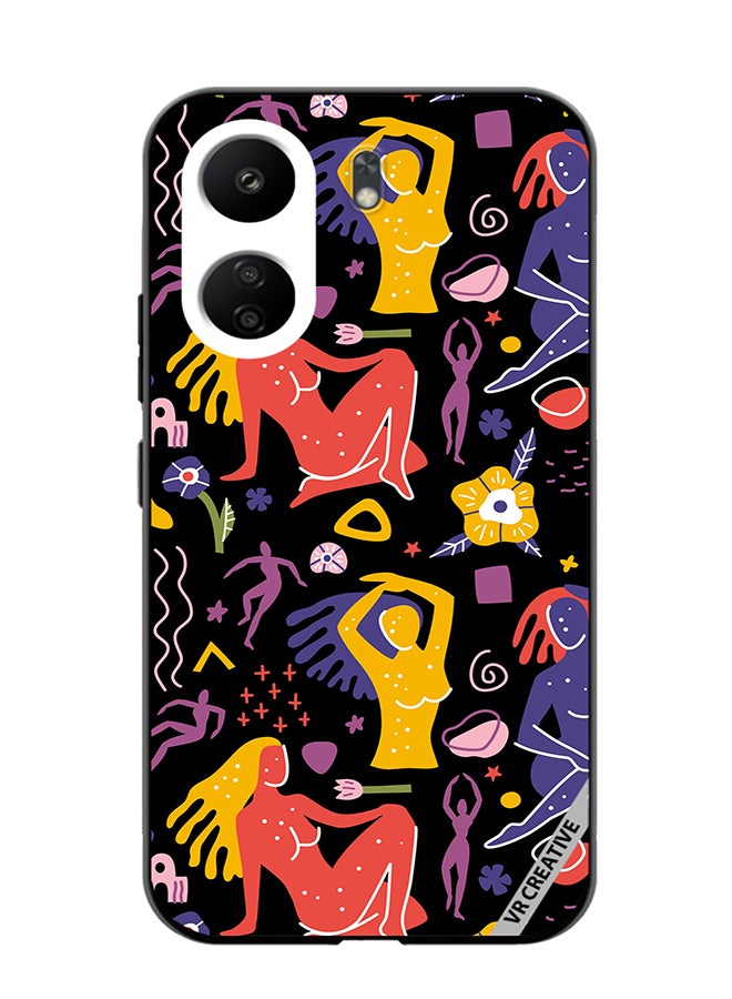 VR CREATIVE Protective Case Cover For Xiaomi Redmi 13C Of Flat Matisse Style Design Multicolour - Image 1