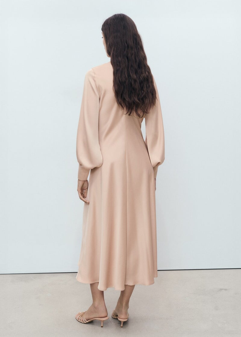 MANGO Blouson Sleeve Midi Dress  - Image 2