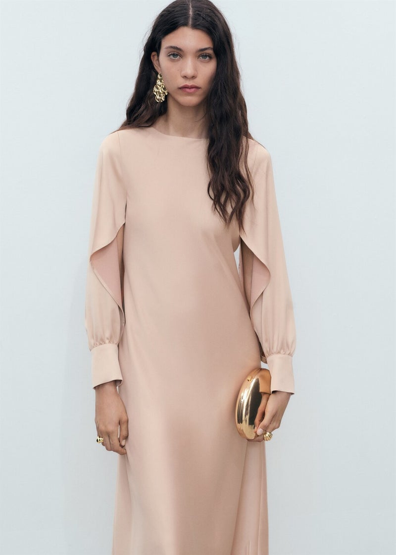 MANGO Blouson Sleeve Midi Dress  - Image 4