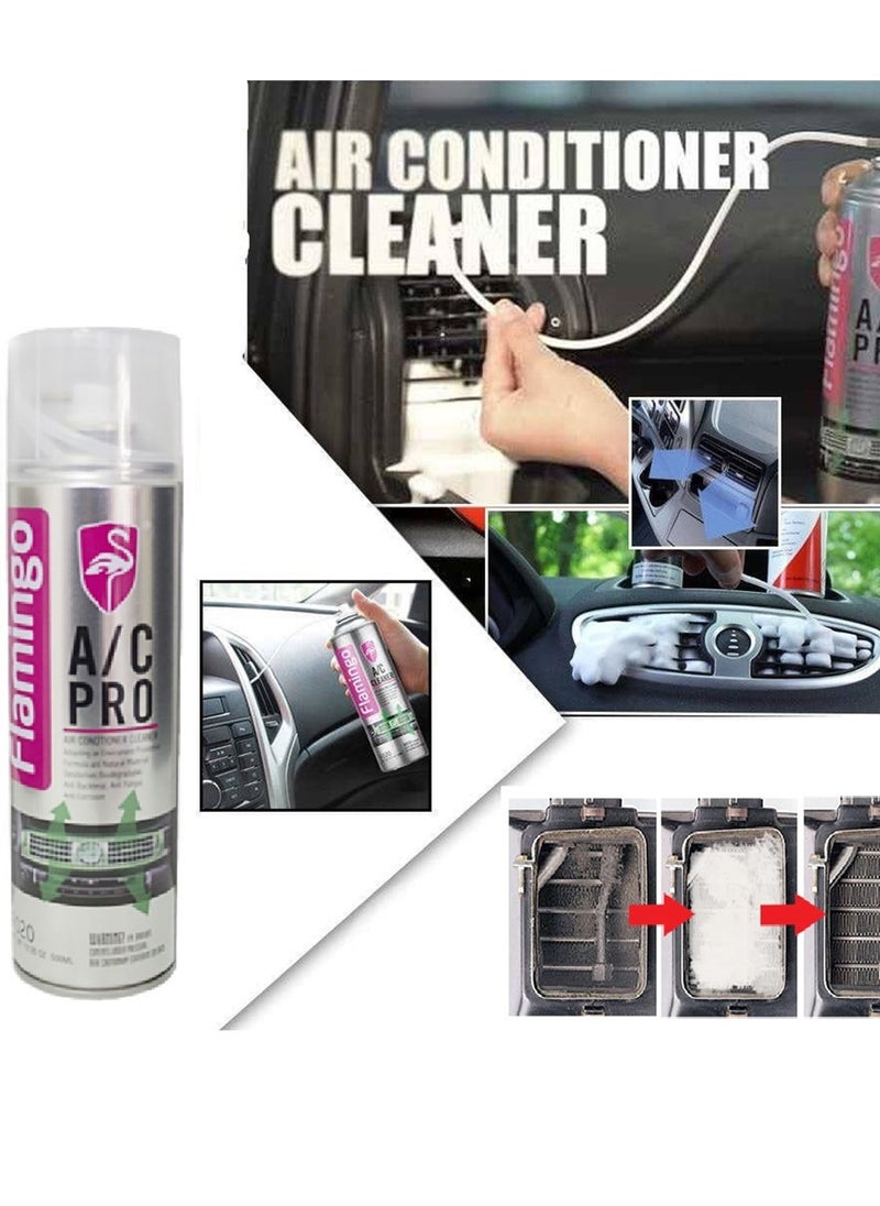 FLAMINGO - AC PRO Air Conditioner Cleaner Car AC Cleaner Comprehensive Air Conditioning Cleaner For Optimal  Comfort And Efficiency 500ml - Image 1