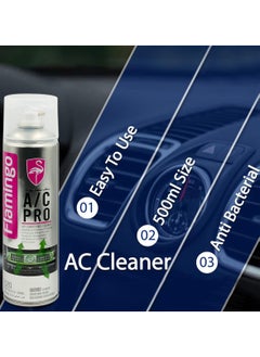 FLAMINGO AC PRO Air Conditioner Cleaner Car AC Cleaner Comprehensive Air Conditioning Cleaner For Optimal  Comfort And Efficiency 500ml  - Image 5