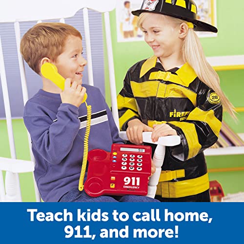 Learning Resources Teaching Telephone - 1 Piece, Ages 3+ Toddler Learning Toys, Pretend Play Telephone, Toy Telephone, Phone for Kids, Pre-Recorded Greetings, Develops Memory Skills - Image 4