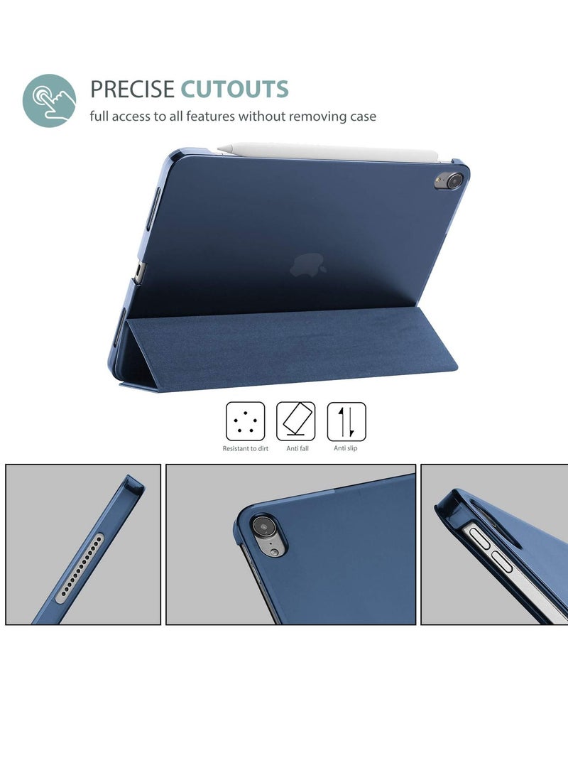 Procases IPad Air 5 Air 4 Case 10.9 Inch with Screen Protector Slim Stand Hard Shell Protective Smart Cover Navy - Image 4