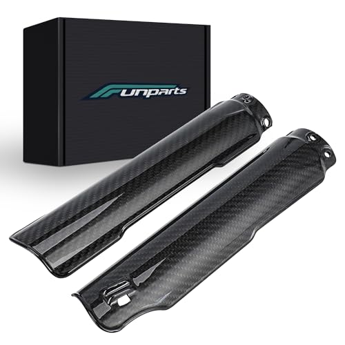 Funparts Carbon Fiber Fork Cover Guard for Surron Sur Ron Light Bee X/S Electric Dirt Bike - Image 1