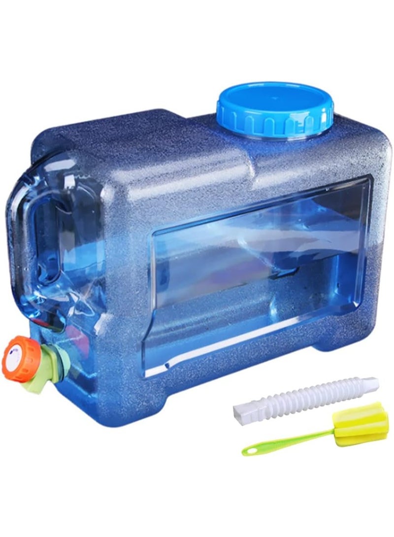 DubaiGallery 1pc Clear 12L Portable Water Storage Container with Spigot, Durable PC Material, Leak-Proof, BPA-Free, Ideal for Camping, Hiking, and Outdoor Activities - Image 2