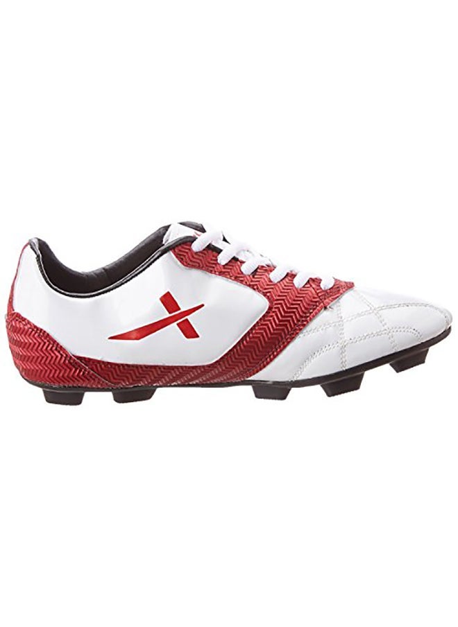 Vector X Armour Football Shoe ( White-Maroon, 10 UK) | Soccer |Sports footwear | Cleats and studs - Image 1