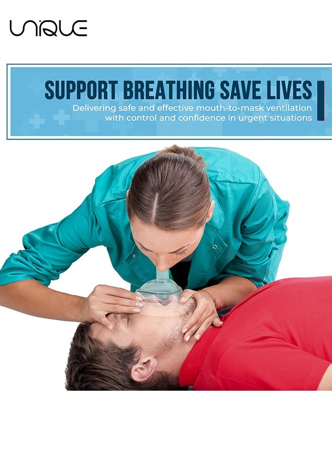Choking Emergency Device Respiratory Training Trainer Rescue Mask CPR Device Rescue Device Training Products Family Removal Device for Suffocation Removing Blocked Objects Aid Device - Red Hard Case with Wrist Strap （1PCS）