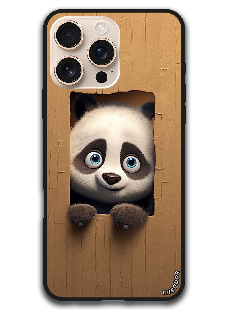 Theodor Protective Case Anti Scratch Shock Proof Bumper Cover For iPhone 16 Pro (6.3)-inch Panda 1 - Image 1