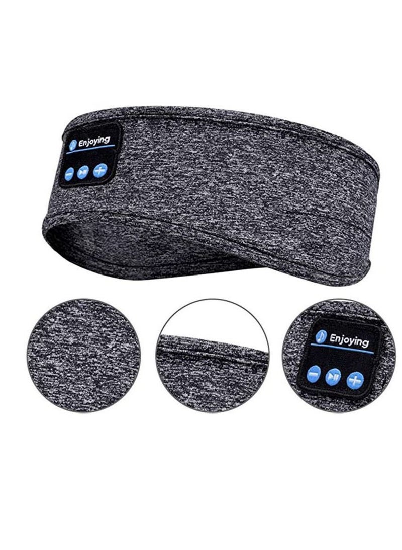 Sports headband Bluetooth headset sleep eye mask wireless sports headset sleep music eye mask (grey) - Image 5