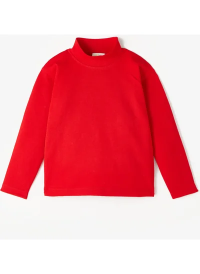 JUNE Raised Turtleneck Kids Basic T-Shirt
