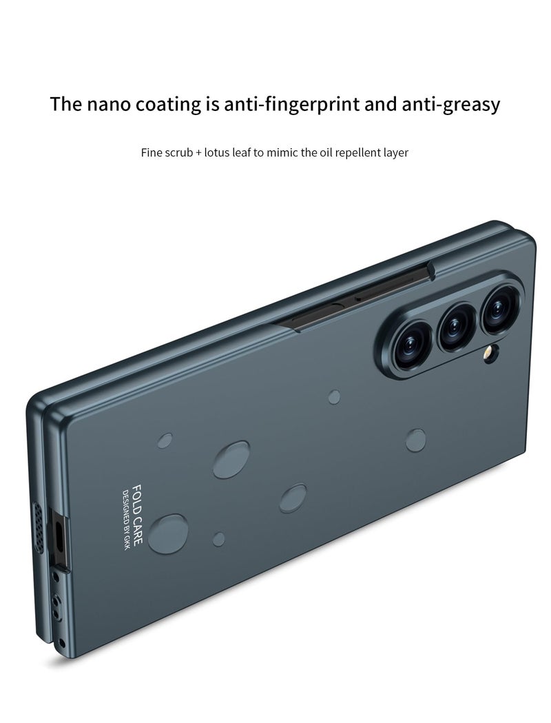 Midkart Matte Case Compatible with Samsung Galaxy Z Fold 6 (Release 2024) with Front Glass Cover Hard PC Thin Independent Camera Protection, Grey Green - Image 5