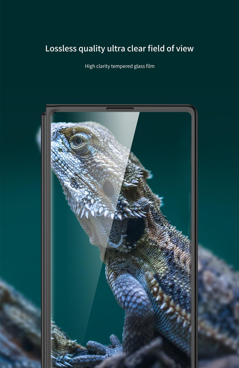 Midkart Matte Case Compatible with Samsung Galaxy Z Fold 6 (Release 2024) with Front Glass Cover Hard PC Thin Independent Camera Protection, Grey Green - Image 4