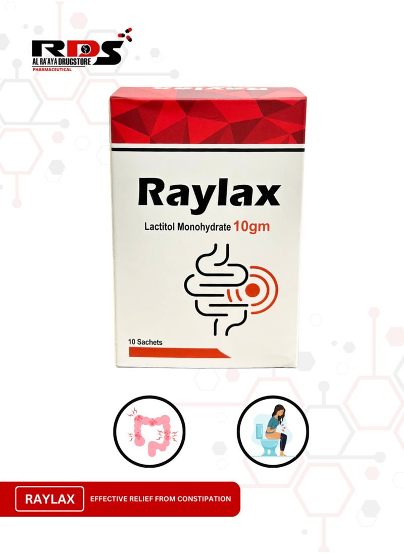 RDS Pharma - Raylax ( Lactitol Monohydrate 10G ) (10G x 10 Sachets) - Image 1