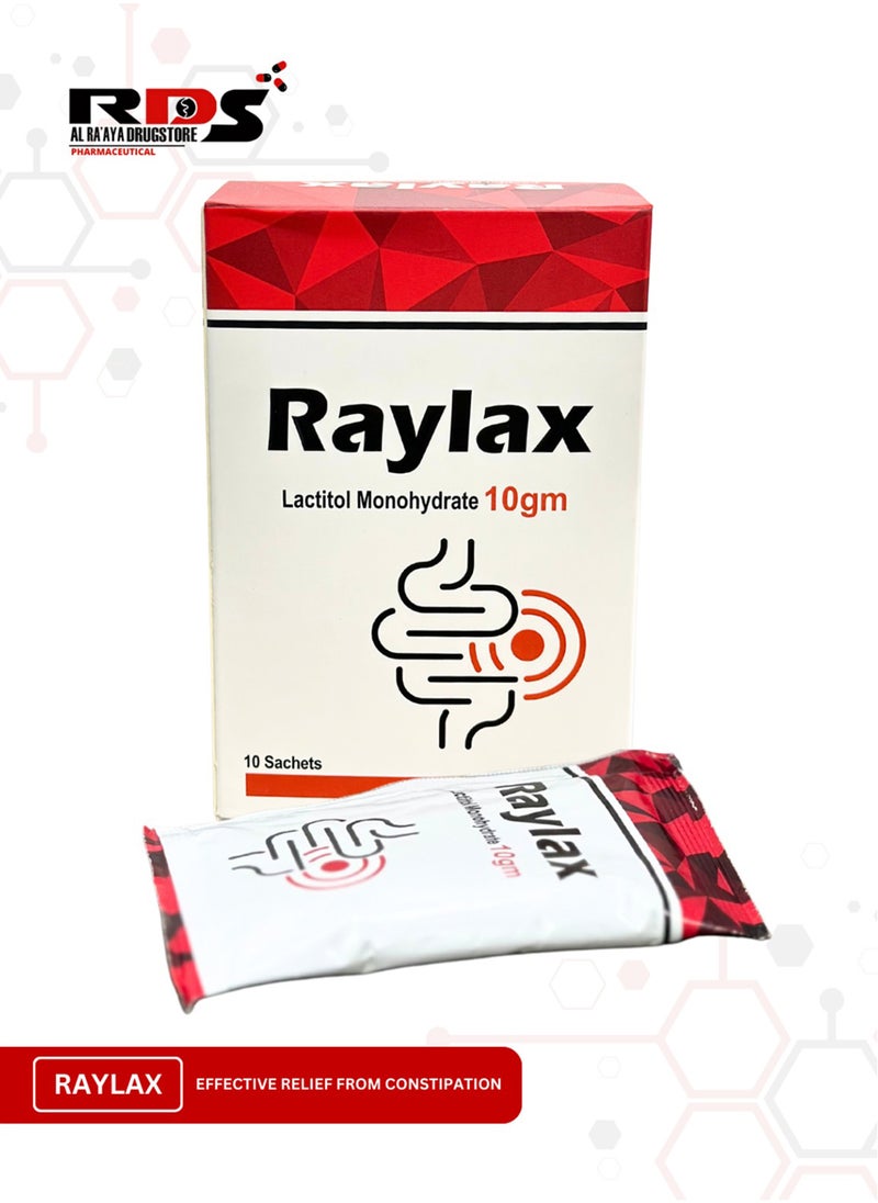 RDS Pharma - Raylax ( Lactitol Monohydrate 10G ) (10G x 10 Sachets) - Image 1