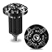Zosgrew 2 PCS Universal Motorcycle Bar End Plug Shockproof Handlebar End Caps 78 Aluminum Alloy Handlebar Grip End Caps Replacement for Most Motorcycles Black - Image 2