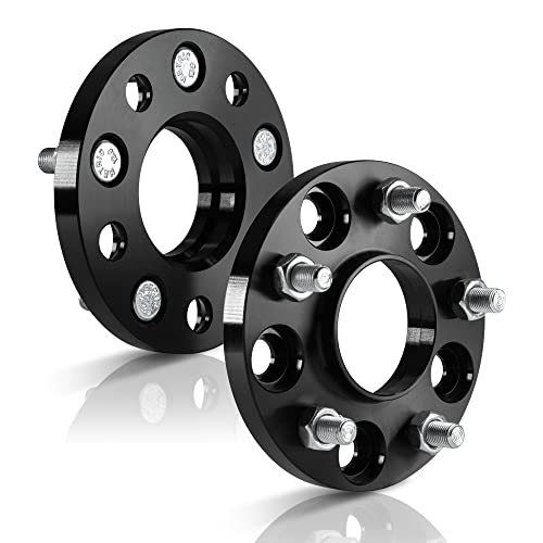 Customadeonly 15mm 5x100 to 5x114.3 Black Wheel Adapters Hubcentric Compatible For Subaru BRZ Impreza Outback, Legacy, 86 GR86, FR-S Enable 5x100 Hub to Mount 5x114.3 (5x4.5") Wheel (2pc 56.1mm M12x1.25) Spacers - Image 2